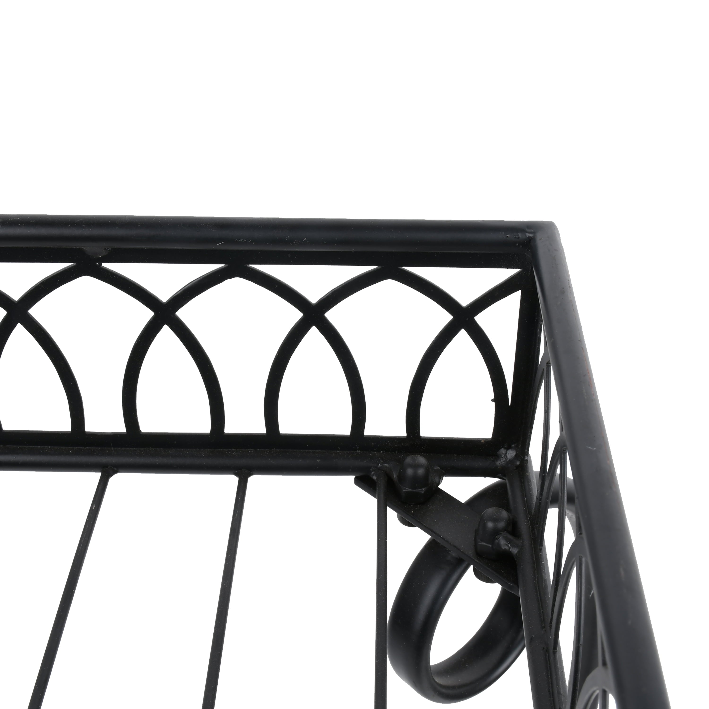 Mainstays Black Metal 2 Tier Shelves Plant Stand