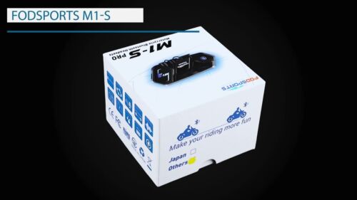 M1-S Pro Motorcycle Headset Intercom Bluetooth 5.0, 8 Riders Group Motorbike CVC