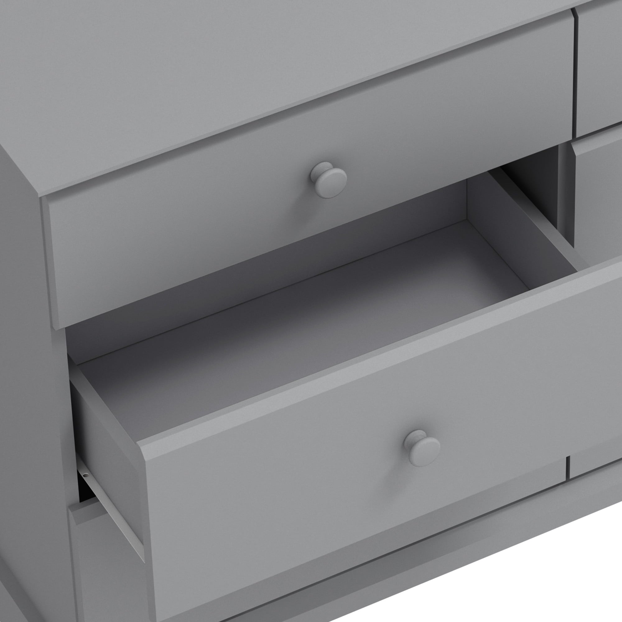 Campbell 6-Drawer Kids Dresser, Gray