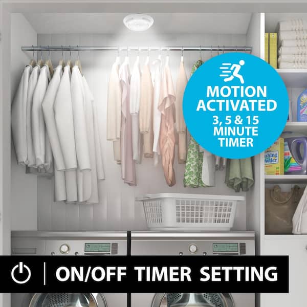 Ceiling Light 7.13 in. White 34 Integrated LED 300-Lumens Flush Mount Light (2-Pack)