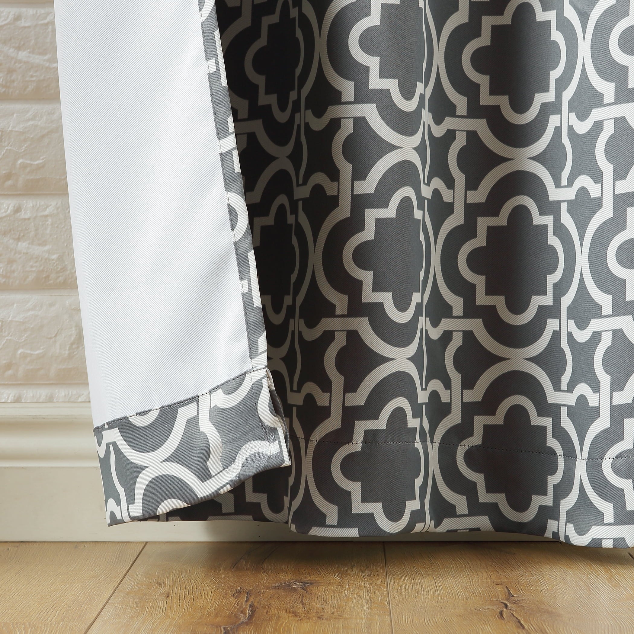 Sun Zero Barnett Trellis Blackout Grommet Curtain Panel, 40