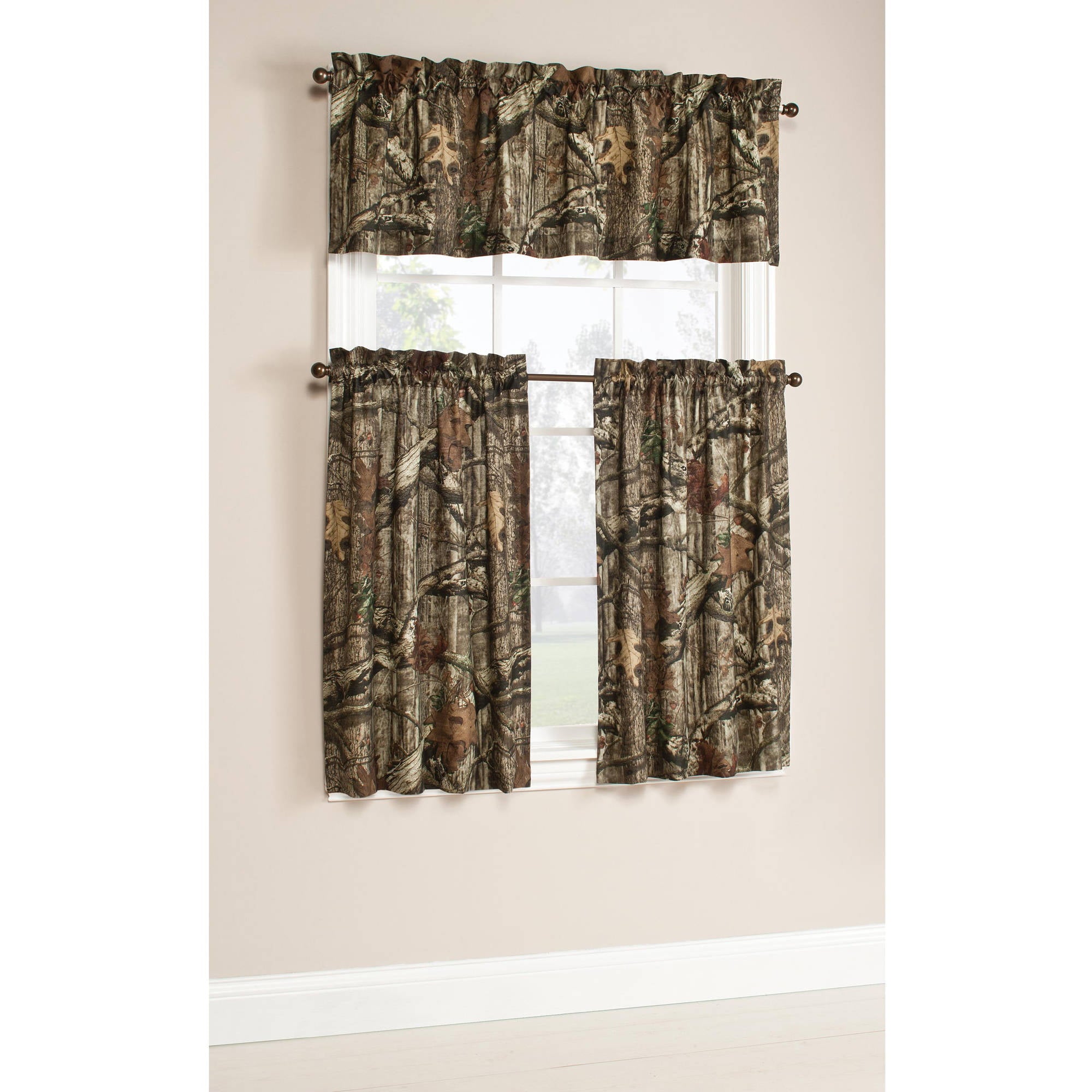 Mossy Oak Break-up Infinity Camouflage Print Curtain Pair, 84 inch, Set of (2)