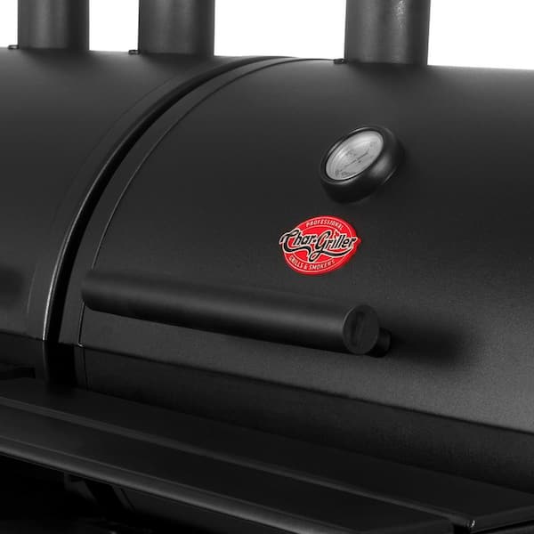 Double Play 1,260 sq., in. 3-Burner Gas and Charcoal Grill in Black