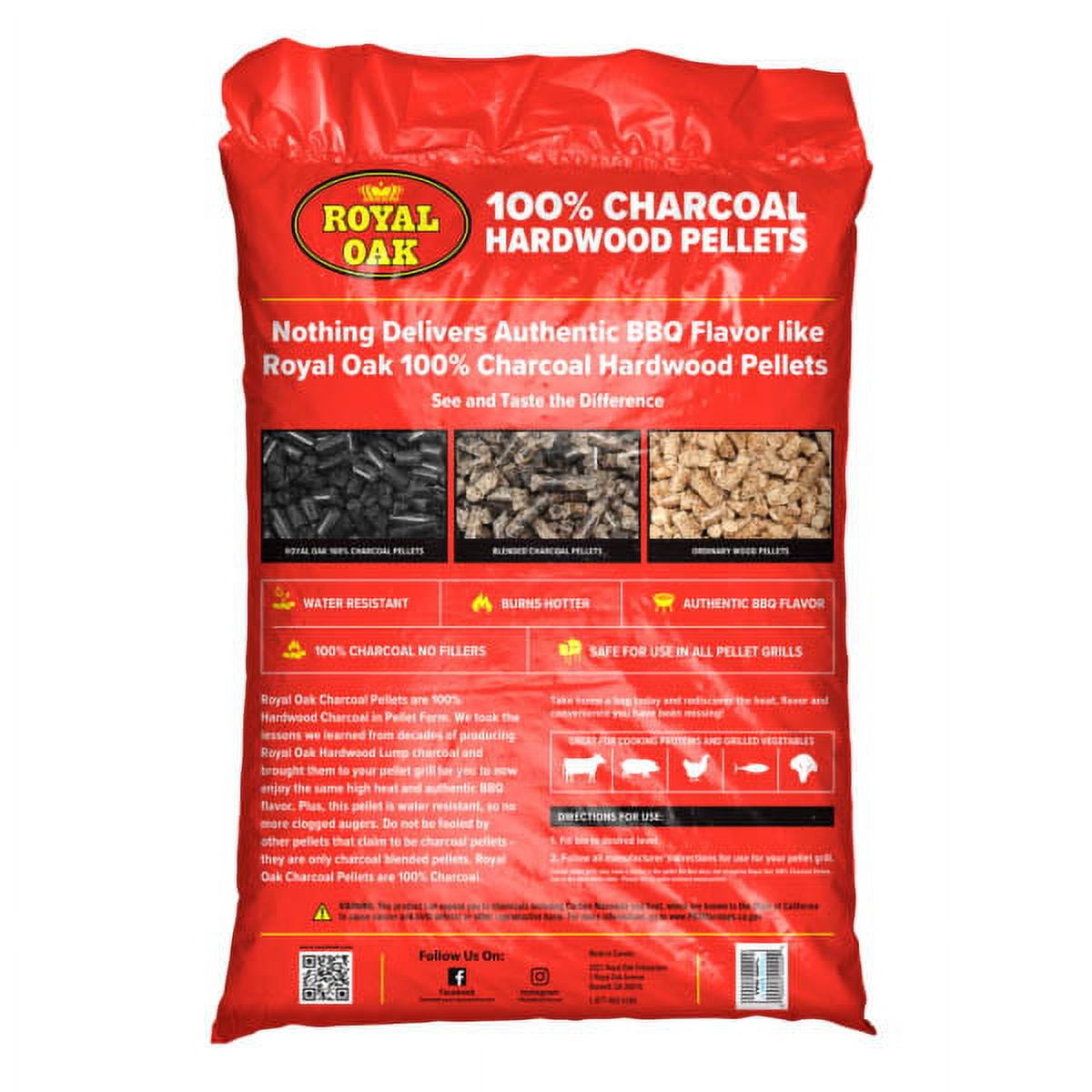 Royal Oak 100% Hardwood Charcoal Pellets, 20 Pounds