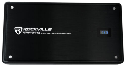 Rockville KRYPTON-T2 2800 Watt Peak/700w RMS 2 Channel Amplifier Car Amp