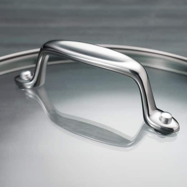 14 Piece Tri-Ply Clad Stainless Steel Cookware Set with Glass Lids