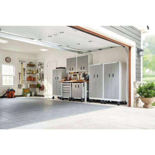 14 in. Square Low-Profile White Integrated LED Flush Mount