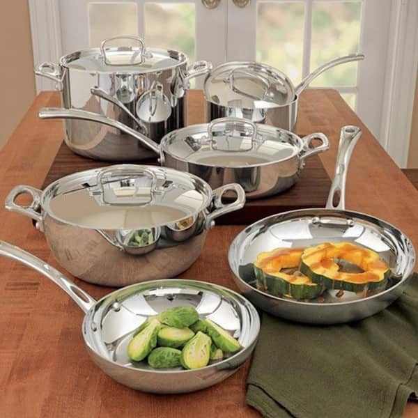 French Classic 10-Piece Stainless Cookware Set with Lids