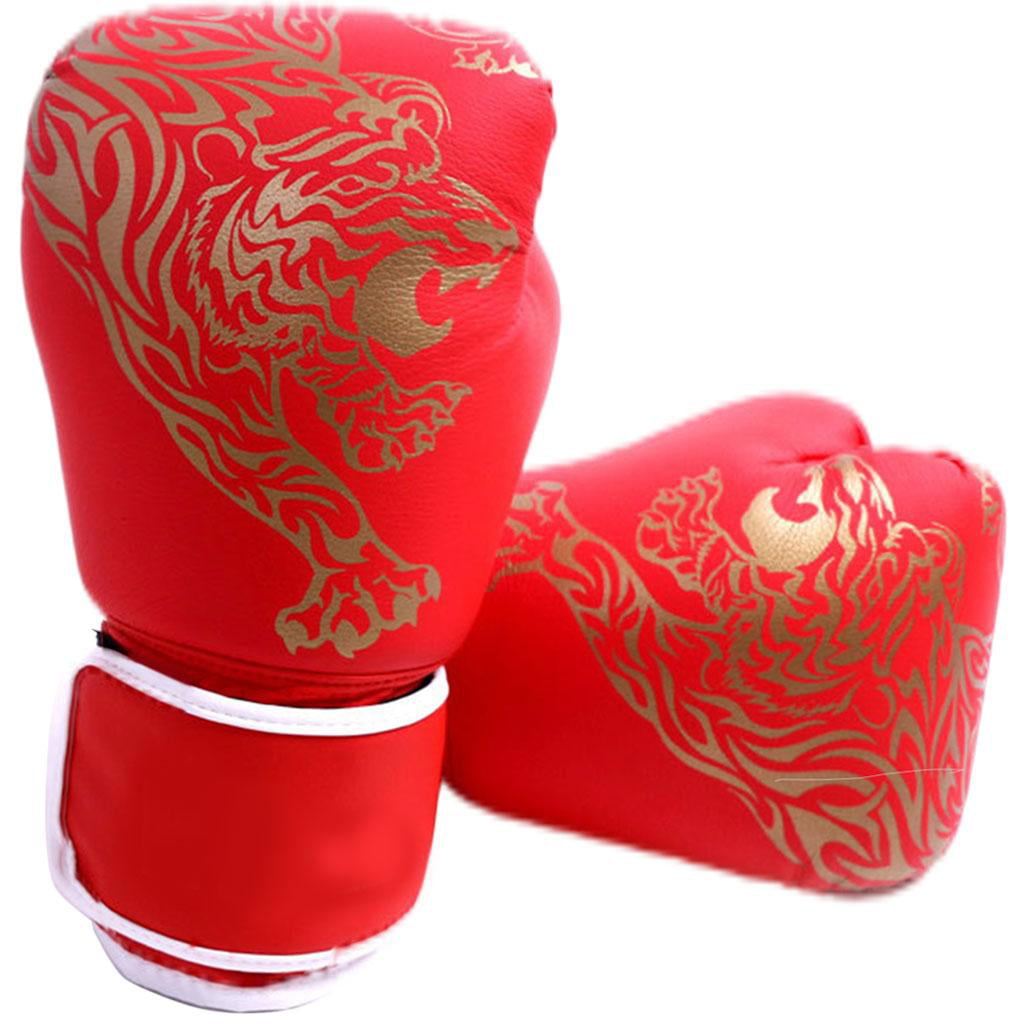 Kids Boxing Gloves, Boxing Gloves 5-12 Sparring Training Boxing Gloves for Punching Bag, Kickboxing, Thai caseing Thai, MMA red 25x17cm