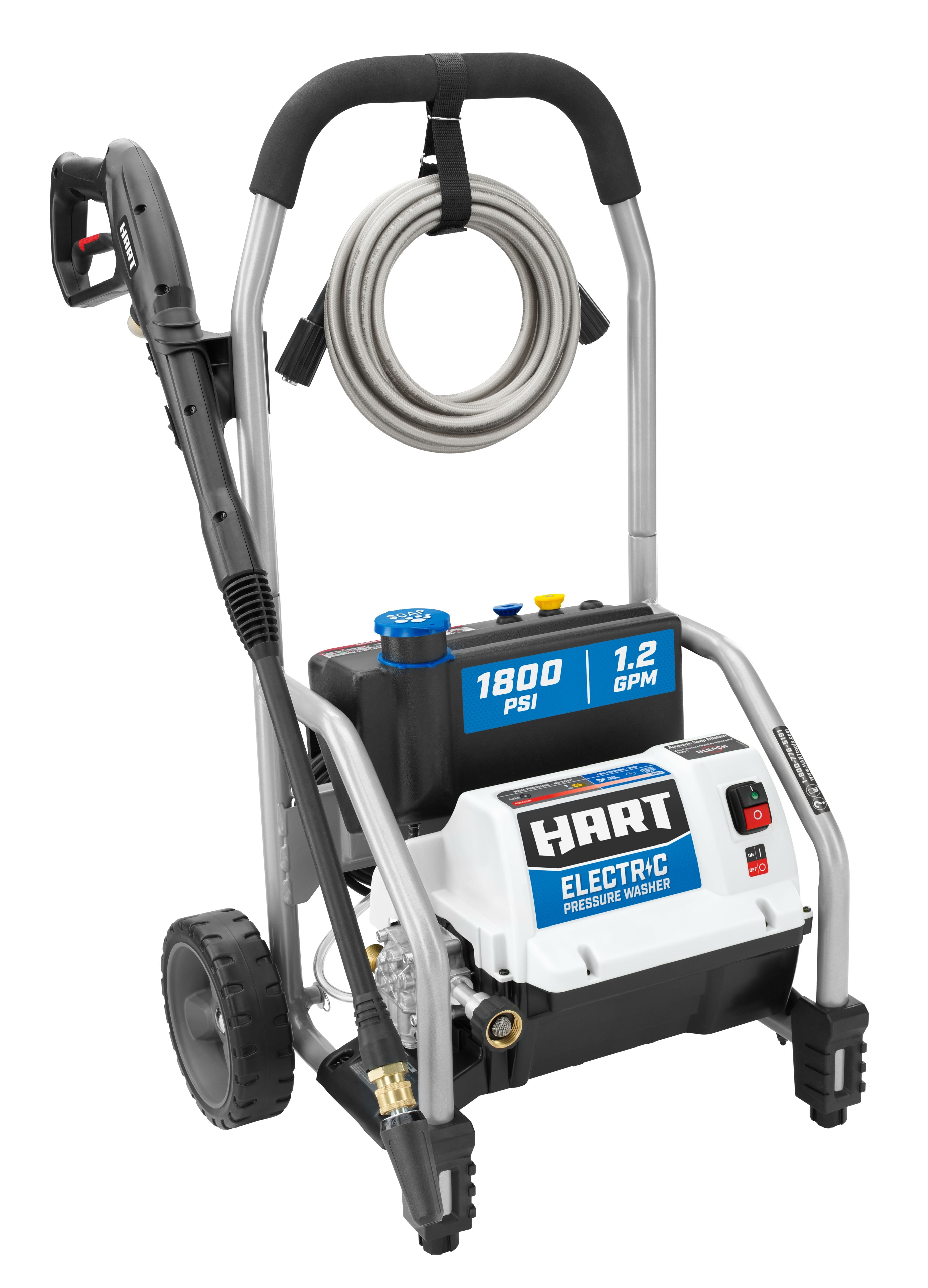 HART 1800 PSI 1.2 GPM Electric Pressure Washer with Bonus 11