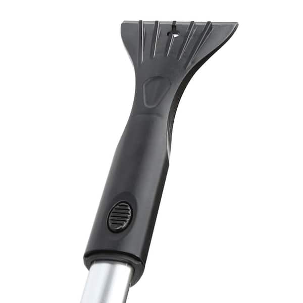 Extendable Snow Brush with Rotary Brush Head Icescraper