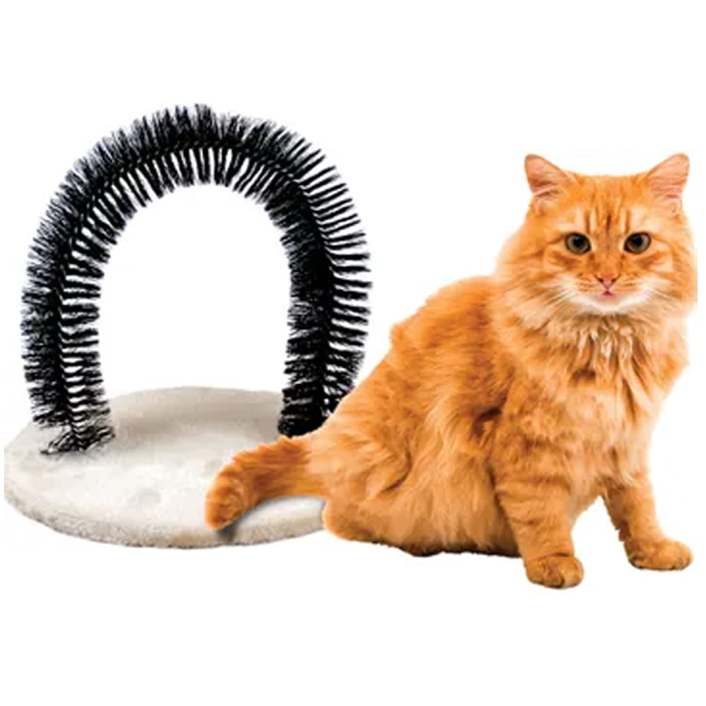 1 Cat Arch Scratching Post Scratch Massaging Scratcher Pet Grooming Play Toy