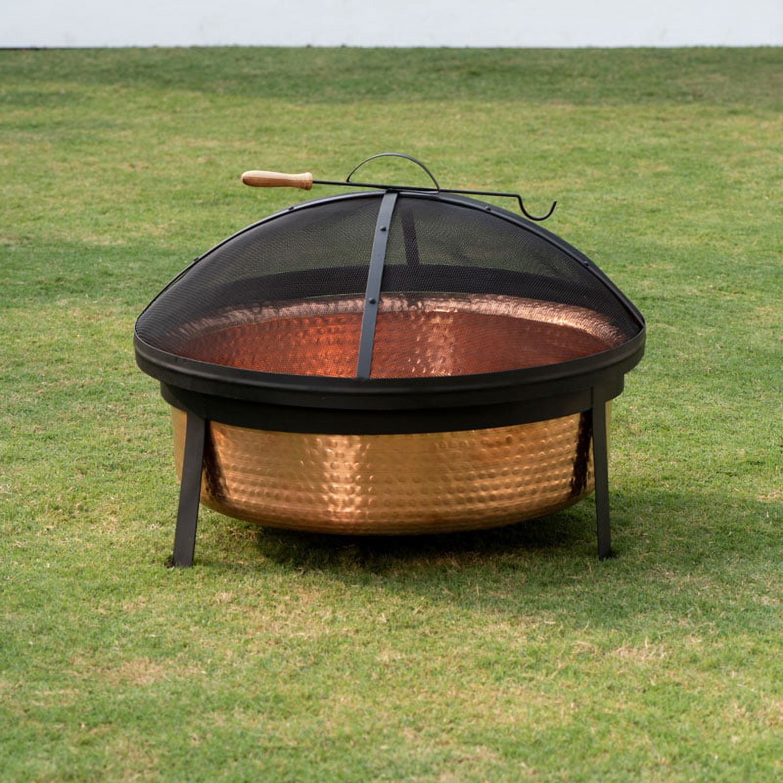 Better Homes & Gardens Wood Burning Copper Fire Pit, 30-inch diameter and 22-inch Height