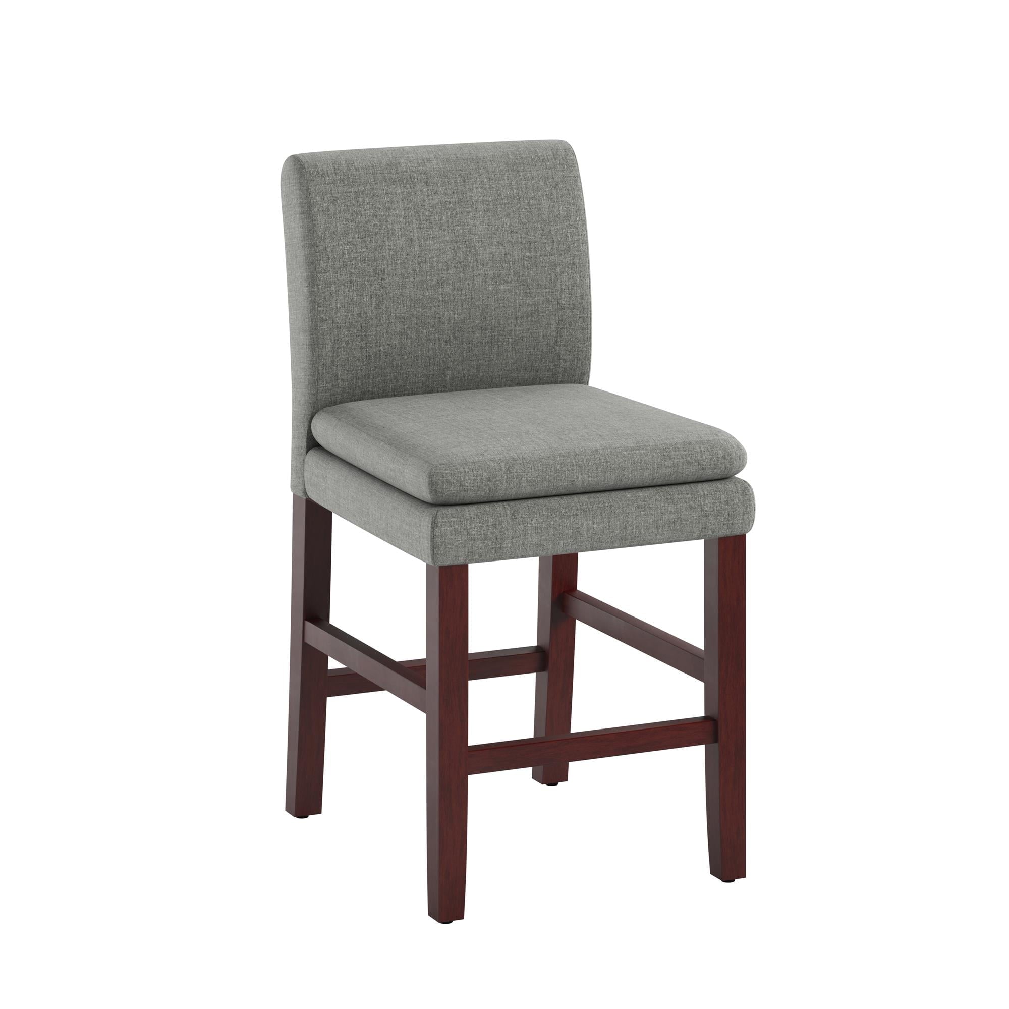 DHP Clark Upholstered Counter Height Bar Stool