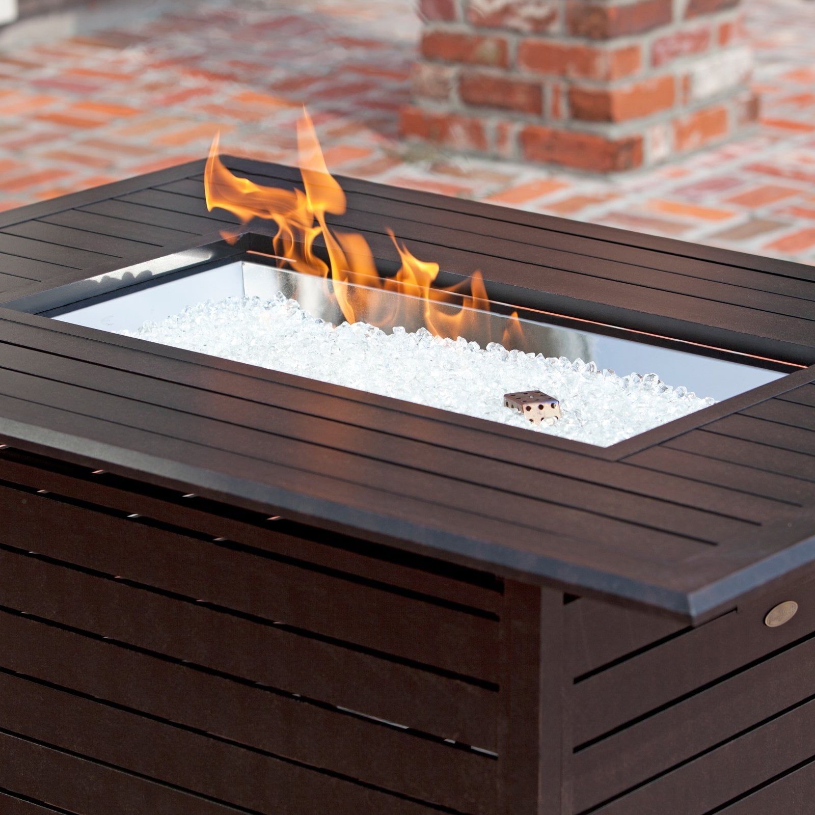 Fire Sense Extruded Aluminum Rectangular LPG Fire Pit
