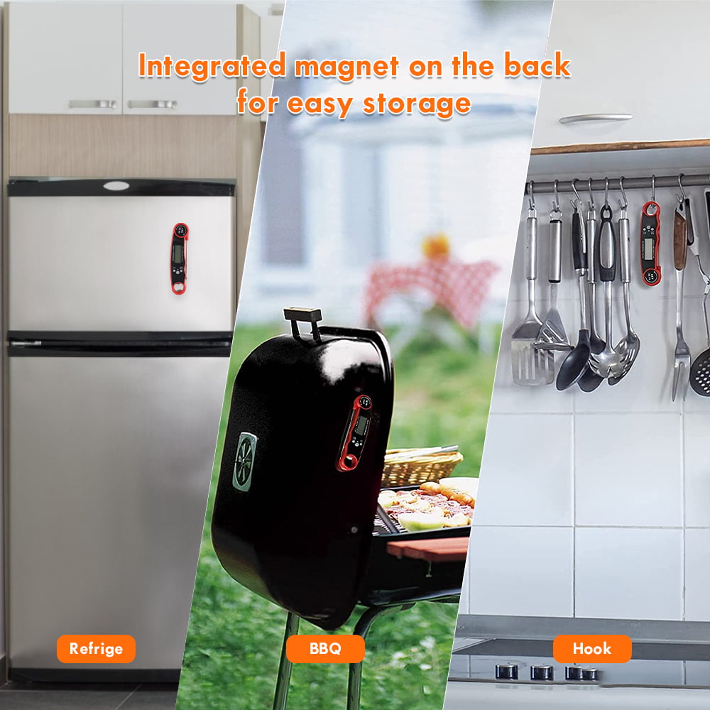 MASBRILL Digital Meat Thermometer for Grill and Cooking Ultra Fast Thermometer with Backlight Food Probe for Kitchen Outdoor Grilling and BBQ