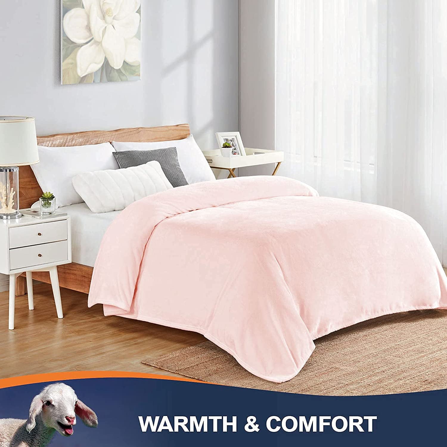 Walensee Ultra Soft Microplush Fleece Throw Blanket, 50