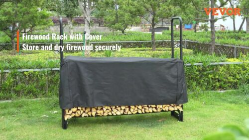 VEVOR 8.5 FT Outdoor Firewood Rack with Cover Firewood Holder 102"x14.2"x46.<wbr/>1"