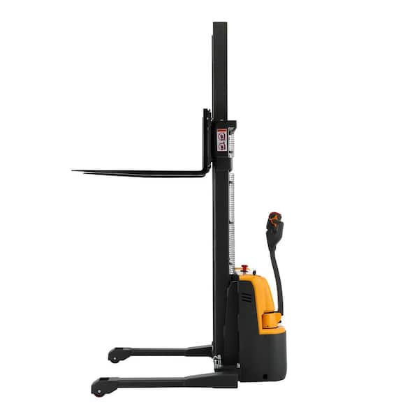 2640 lbs. 98 in. Lifting Height Straddle Legs Fully Electric Stacker