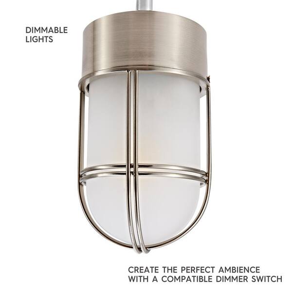 Miles 2.3 ft. 4-Light Brushed Nickel and Chrome Detail Track Lighting Kit