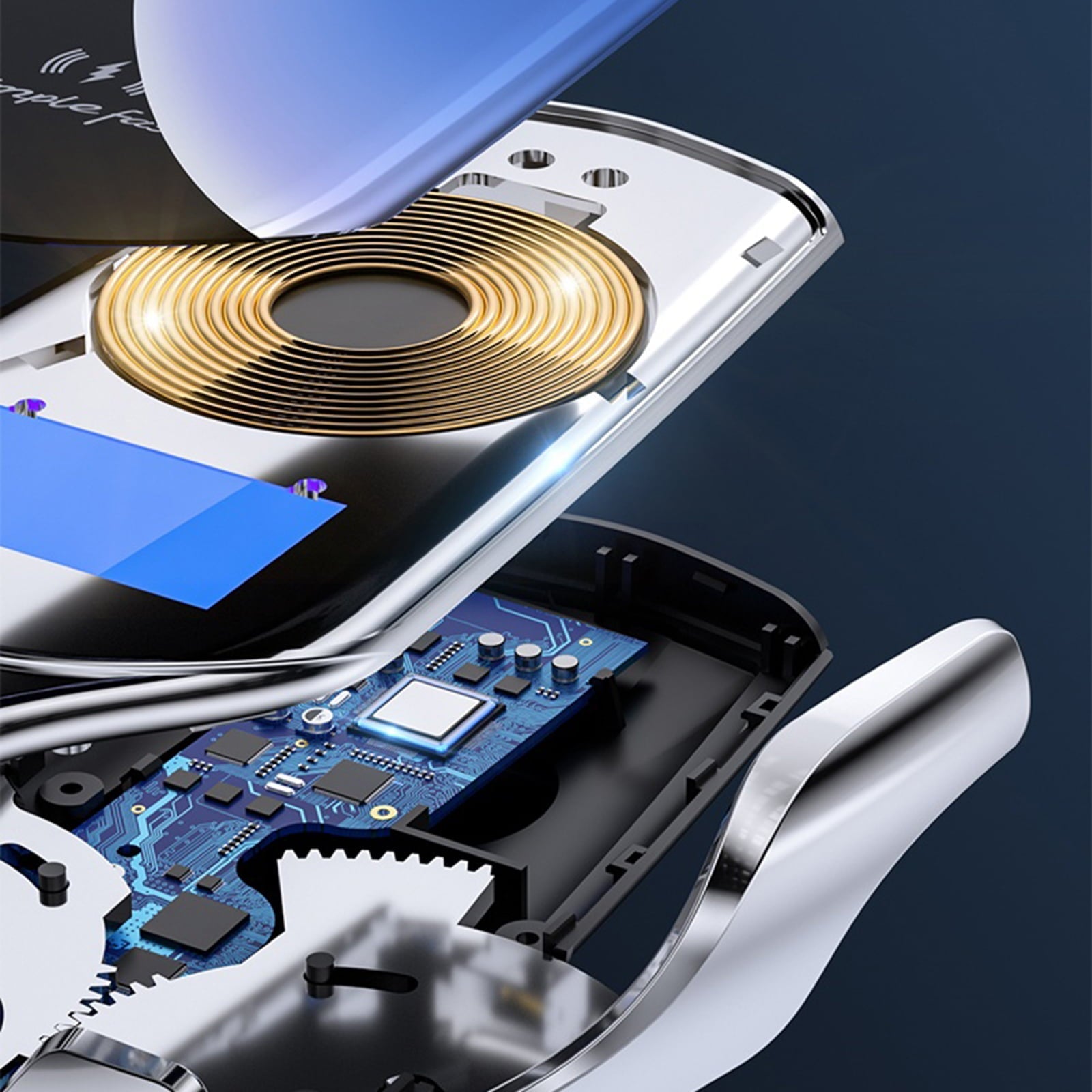 Wireless Car Charger, Electric Induction 15W Wireless Charger Car Vent Mount Bracket Fast Charging Auto-Clamping Car Mount Phone Holder Mount Air Vent Phone Holder