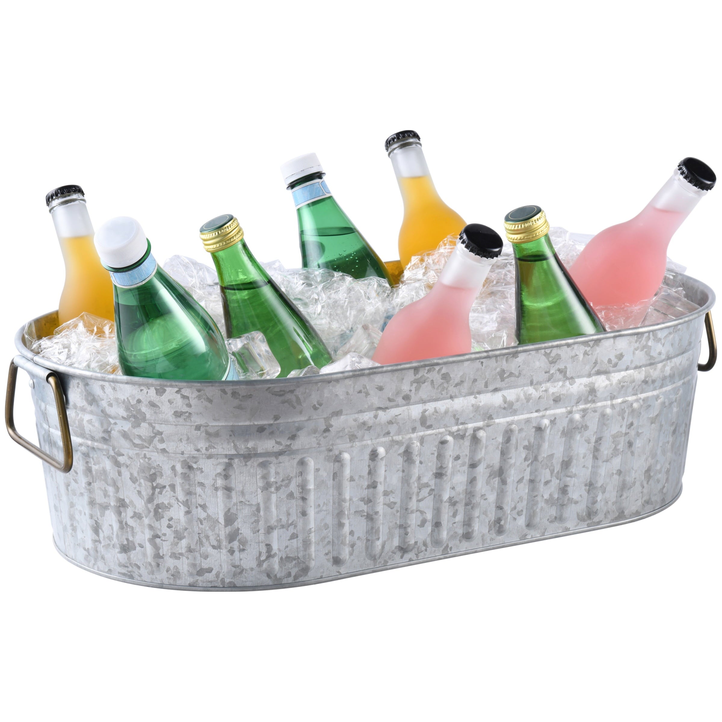 Better Homes & Gardens- Oval Galvanized Tub, 20.27