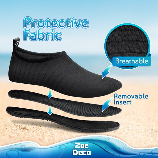 Zoe Deco Mens & Womens Water Shoes / Aqua Socks / Barefoot Skin Shoes