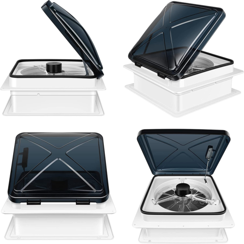 RV Roof Vent Fan 6Speed-Reversi<wbr/>ble Bathroom Living Room Kitchen Bedroom