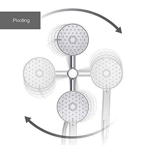 KOHLER 23218-CP Awaken 17 in 1 Multifunction Shower Combo Kit, 2-in-One, Poli...