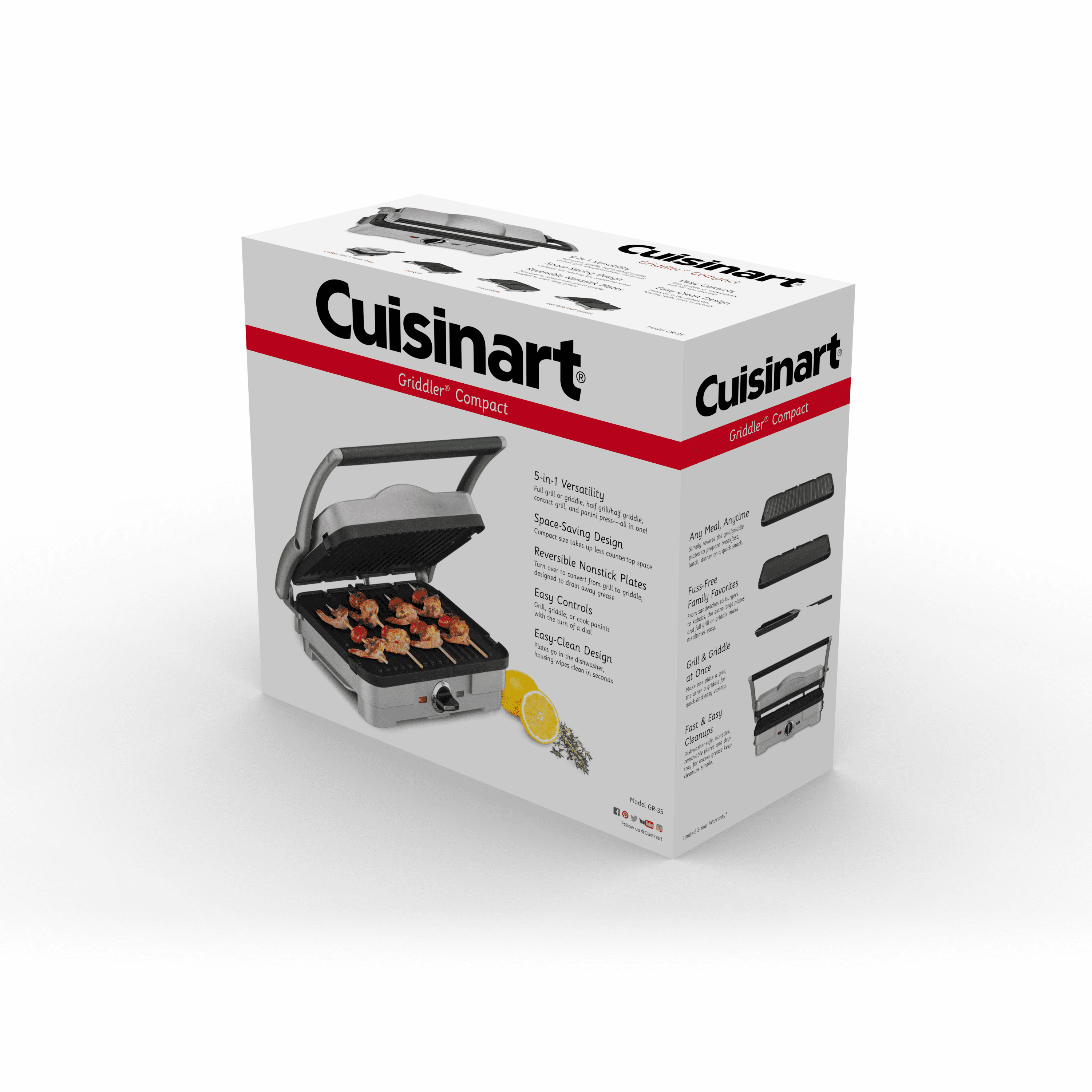 Electric Grill - Brushed Stainless Steel