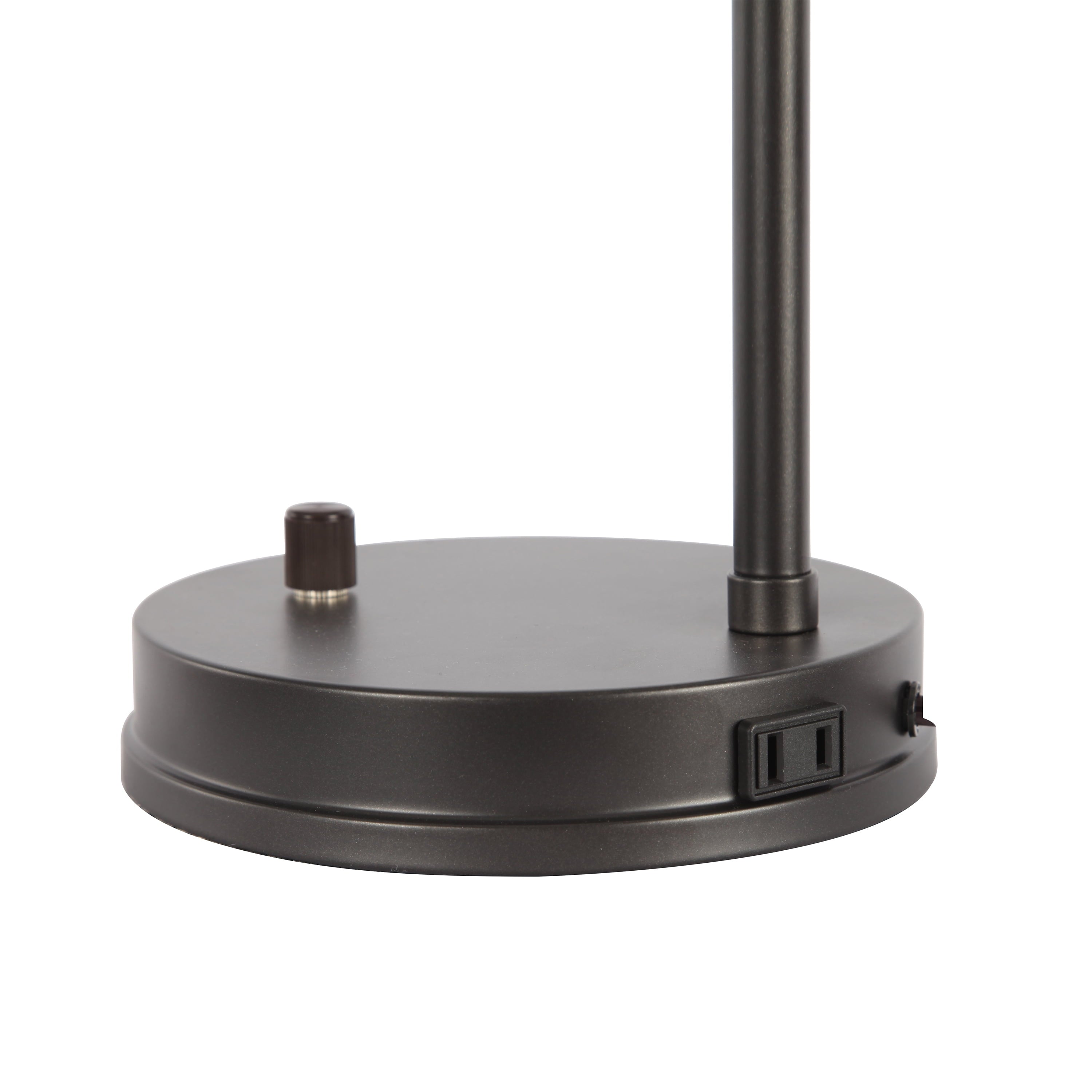 Better Homes & Gardens Antique Bronze Desk Lamp with AC Outlet, Bronze Finish