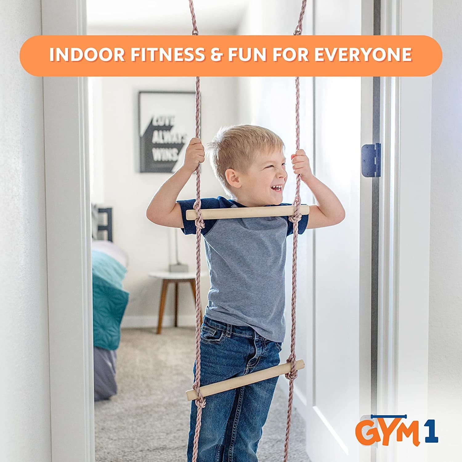 Gym1 Deluxe Doorway Gym Pull-Up Bar, Heavy-Duty Home Gym Core Unit Offers a Wide Range of Movements for Strength Training and Core Cardio Exercise, Easy to Install, Safely Supports Up to 300 Pounds