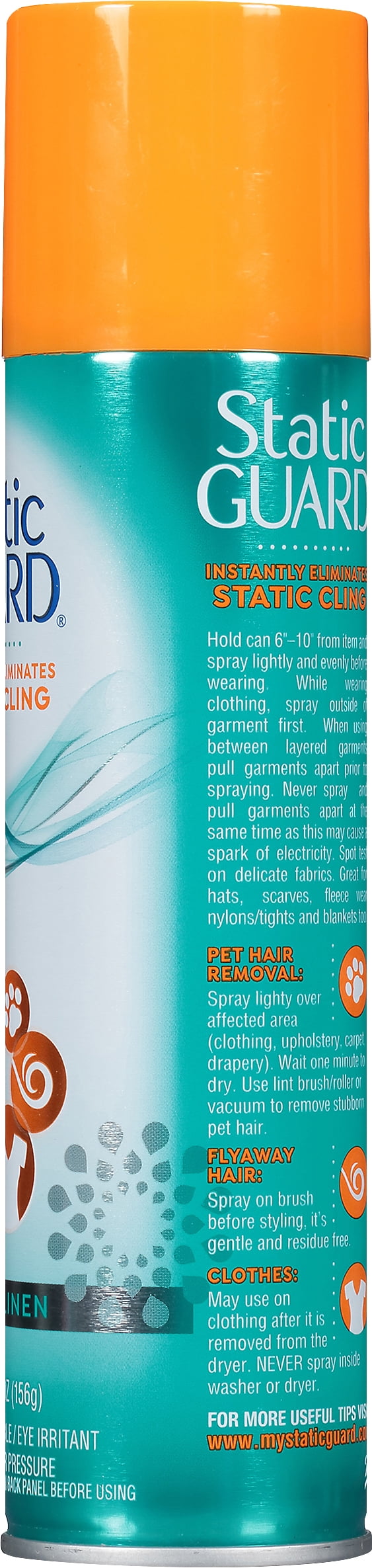 Static Guard Fresh Linen Scent Spray, 5.5 oz
