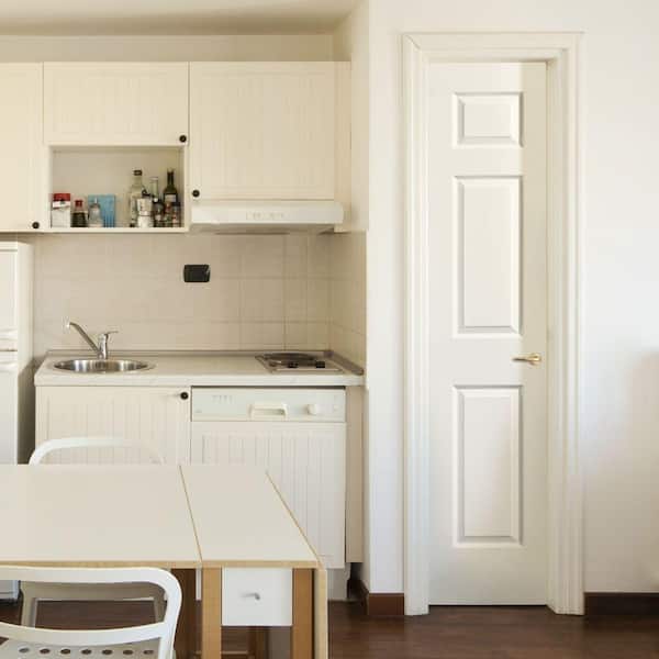 18 in. x 80 in. 3 Panel Textured Hollow Core Primed Composite Interior Door Slab