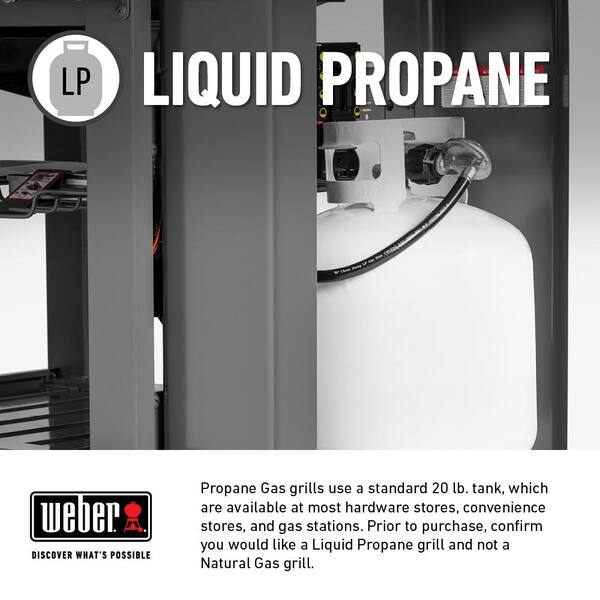 Spirit SX-315 3-Burner Propane Gas Smart Grill in Stainless Steel