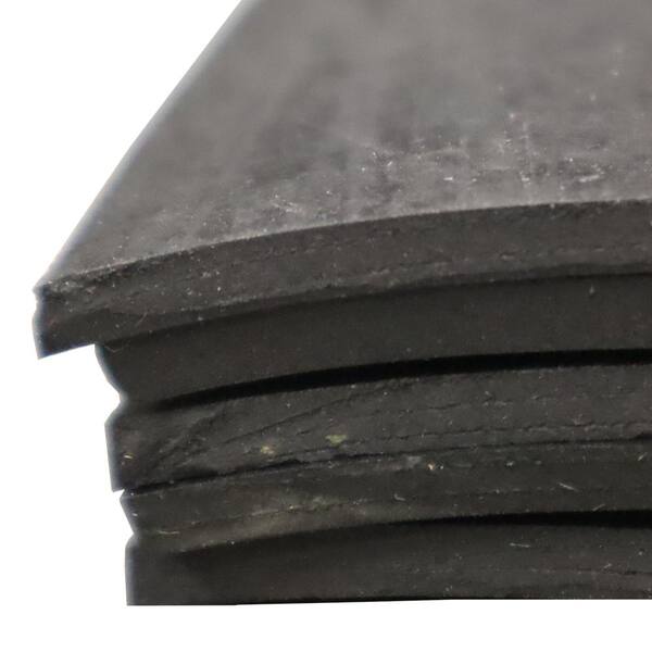 Nitrile Commercial Grade Rubber Sheet Black 60A 0.250 in. x 36 in. x 180 in.