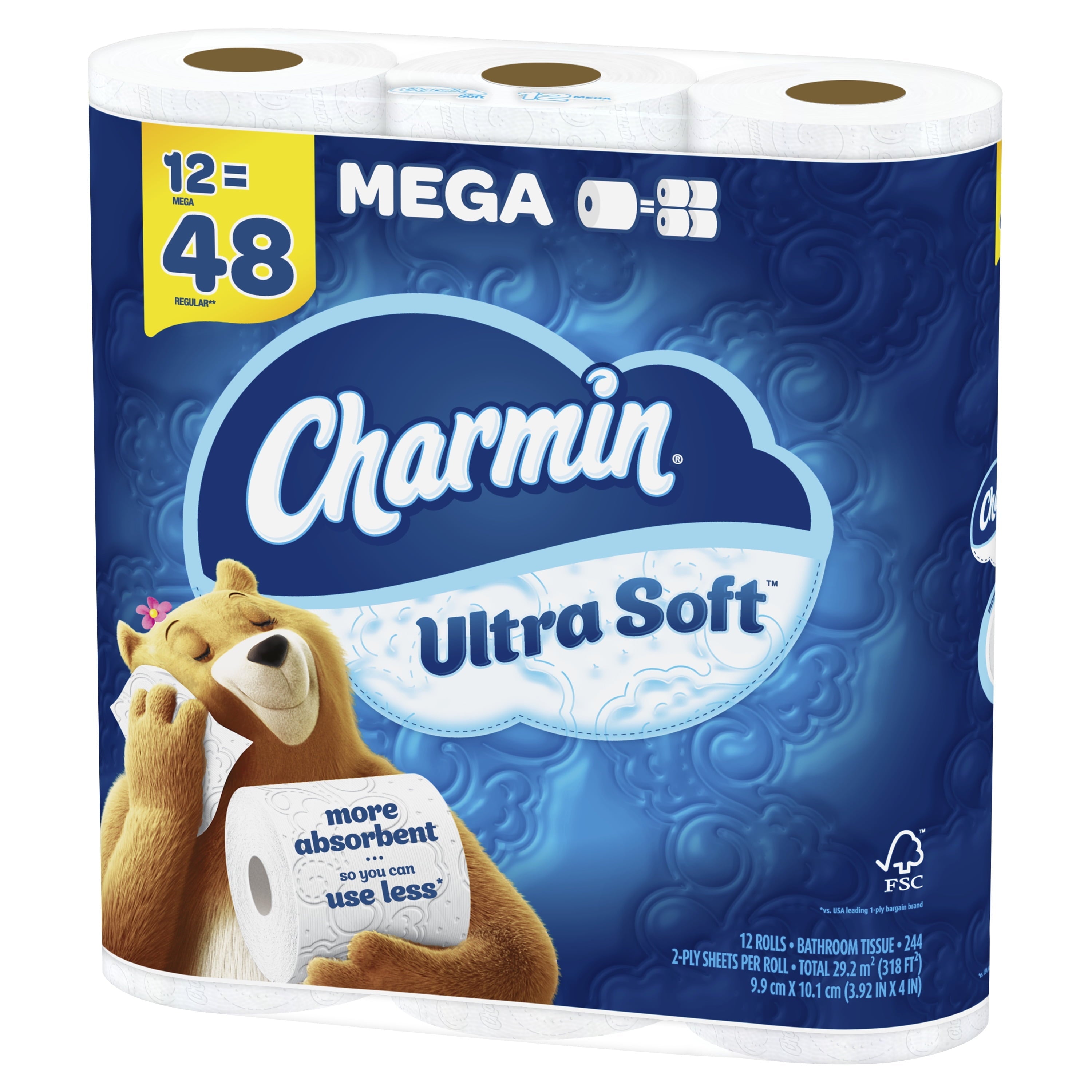 Charmin Ultra Soft Toilet Paper, 12 Mega Rolls