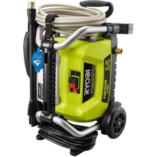 RYOBI 1900 PSI 1.2 GPM Cold Water Wheeled Electric Pressure Washer