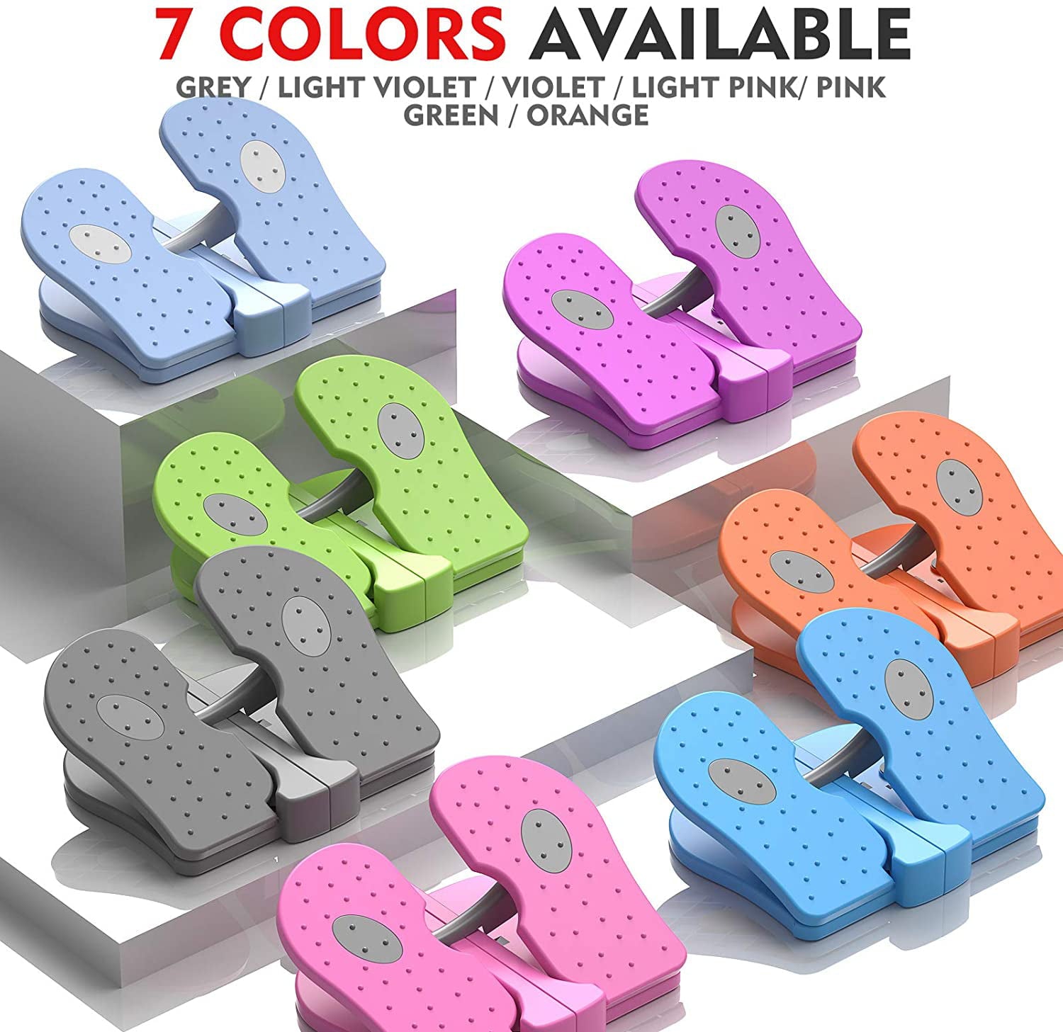 MBB Exerciser Pedal,Under Desk Mini Stepper,Relieves Varicose Veins，Purple Color