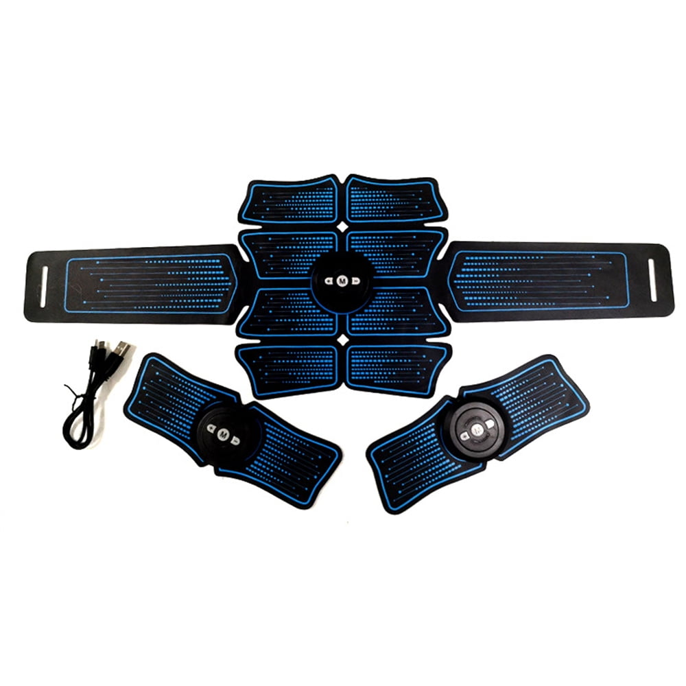 MOVSOU Muscle Trainer Intelligent Abs Stimulator Abdominal with 6 Modes 10 Levels, Abs Muscle Training Gear Muscle Toner for Men Women Portable Fitness Workout Home Equipment