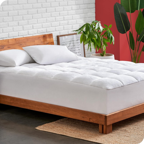 Queen Mattress Topper Pillow Top Reversible - Soft Mattress Pad - Cooling Breath