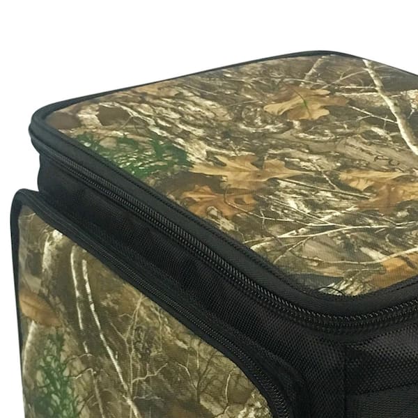 Kool Zone 24 Can Insulated Cooler Bag with Hard Liner in Realtree Edge Camo