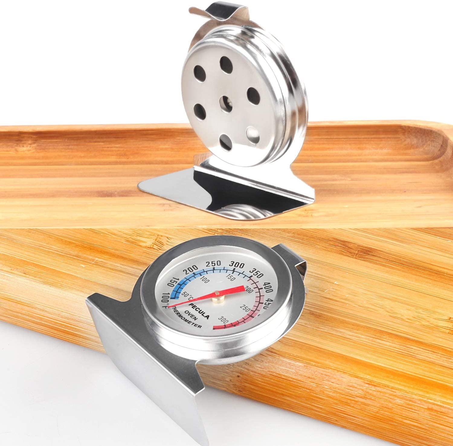 Oven Thermometer 2 Pack 50-300C/100-600F, Oven Grill Fry Chef Smoker Thermometer Instant Read Stainless Steel Thermometer Kitchen Cooking Thermometer