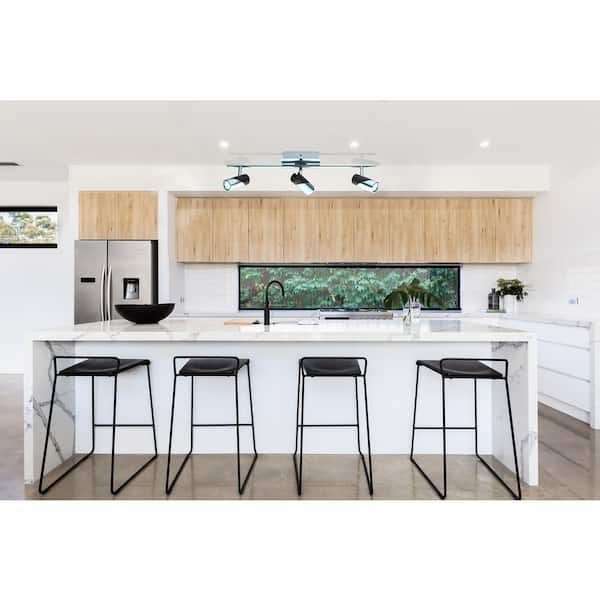 Bernedo 2 ft. Chrome and Black Integrated LED Track Lighting Kit