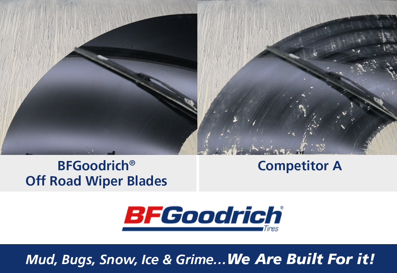 BF Goodrich Off-Road Hybrid Wiper Blade - Pair Pack 16-16