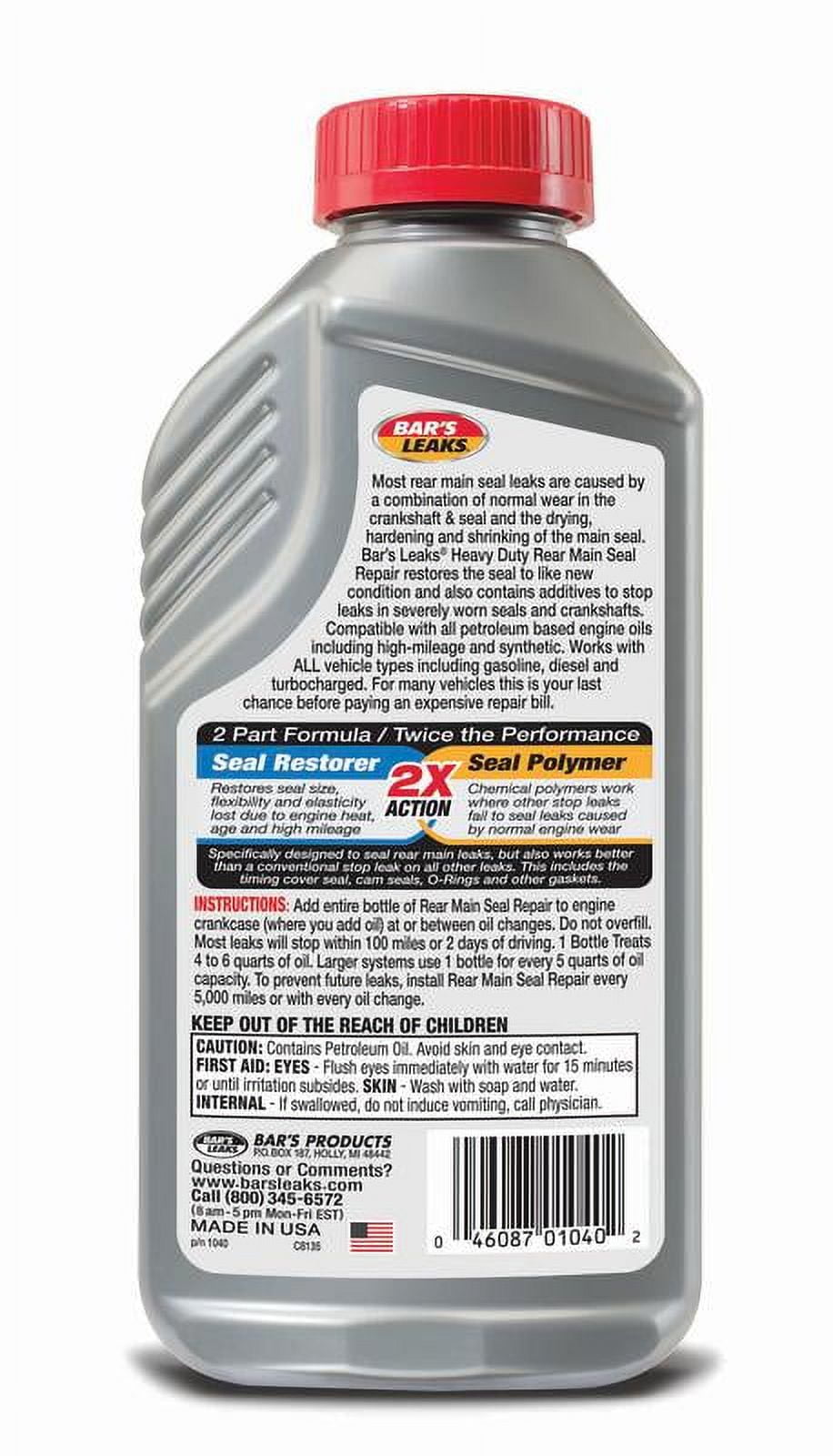 Bar's Leaks Rear Main Seal Repair Additive, 16.9 oz