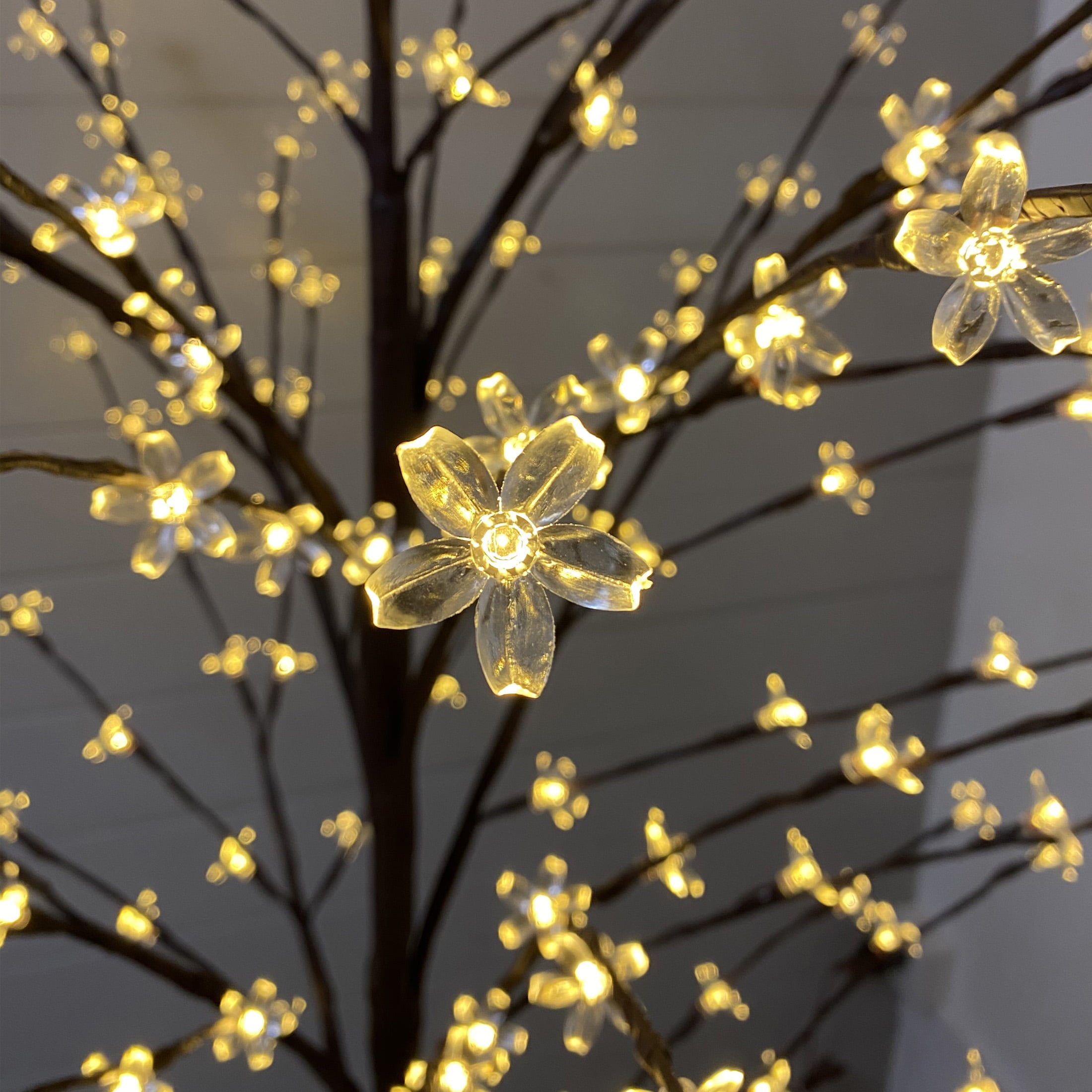 Pre-Lit Warm White LED Cherry Blossom Tree, 6 ft, by Holiday Time