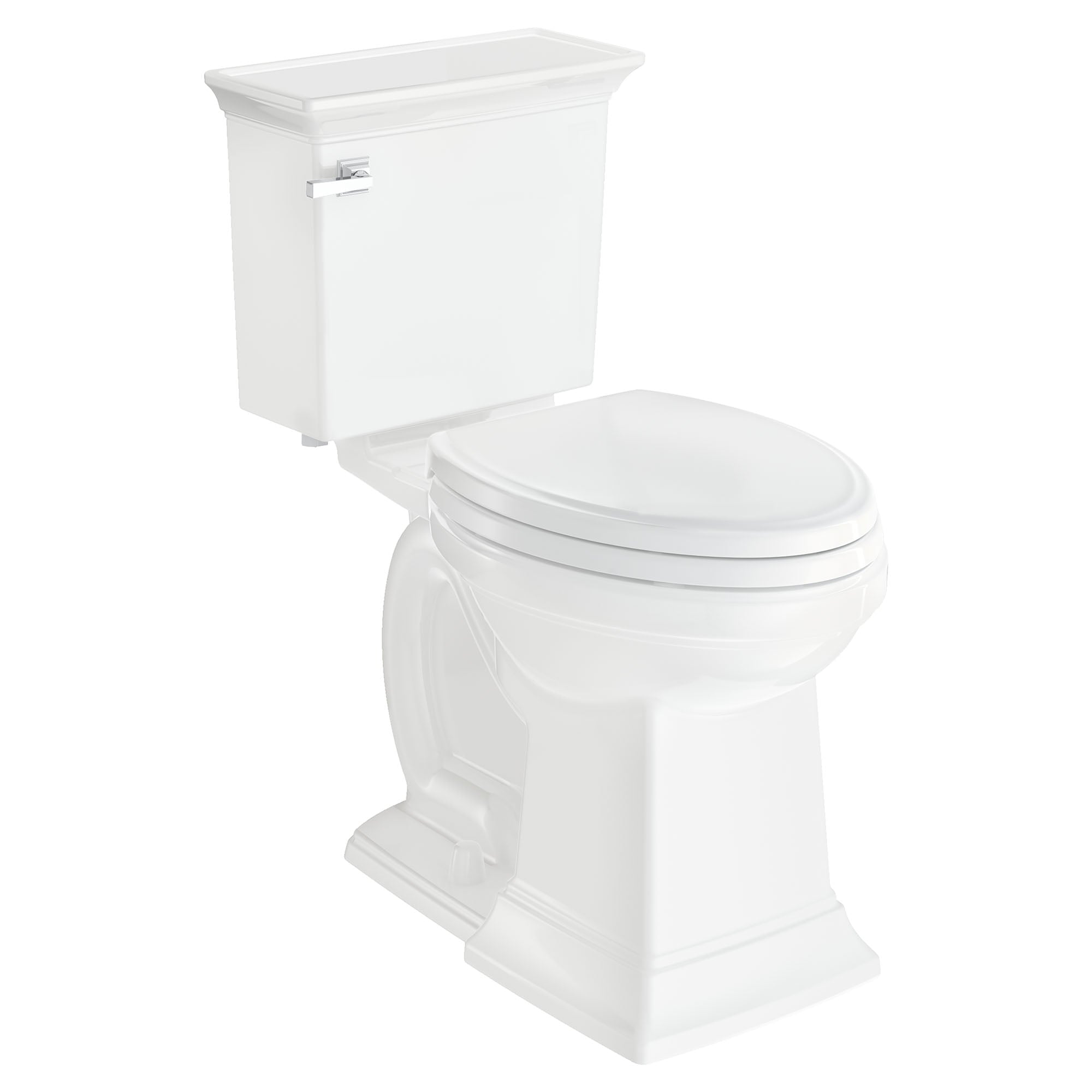American Standard Traditional Slow-Close EverClean Elongated Closed Front Toilet Seat in White