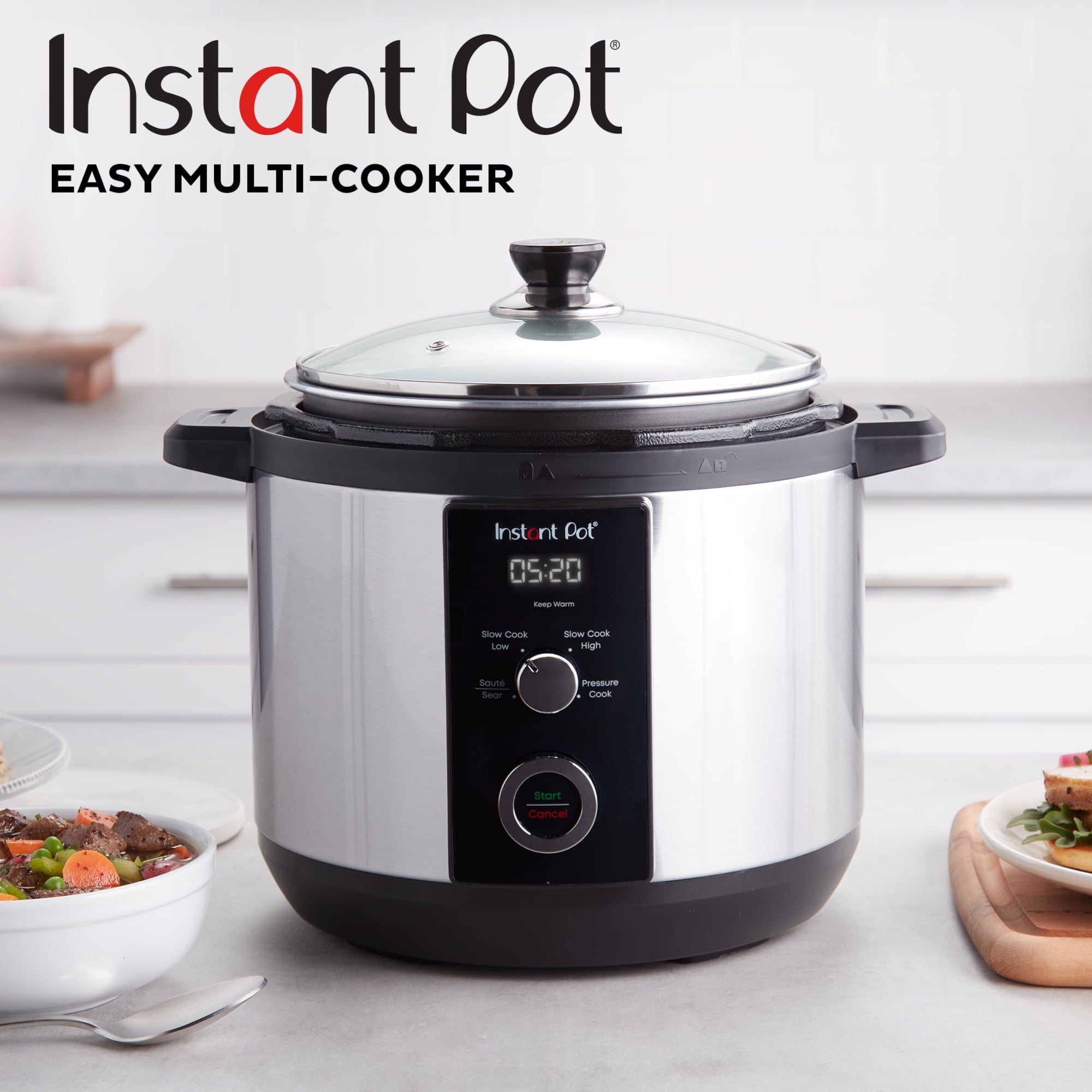 Instant Pot 6QT Easy 3-in-1 Slow Cooker, Pressure Cooker, and Sauté Pot