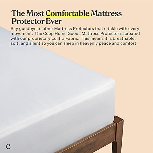 Coop Home Goods Premium Twin Mattress Protector Ultra Soft Breathable Bed Cover